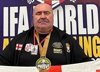 ომის ვეტერანი ზვიად ხაჩიძე მკლავჭიდში ევროპის ვიცე-ჩემპიონია