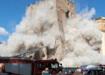 რომში ისტორიული კოშკის ნაწილი ჩამოინგრა – არიან დაშავებულები